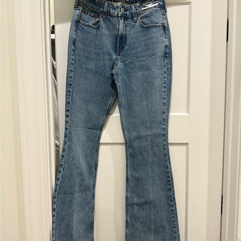 Abercrombie & Fitch curve love mid rise bootcut jeans